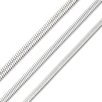 304 Stainless Steel Snake Chains CHS-M009-05P-01-1