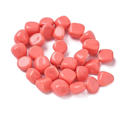 Electroplated Shell Pearl Beads Strands BSHE-D301-02C-1