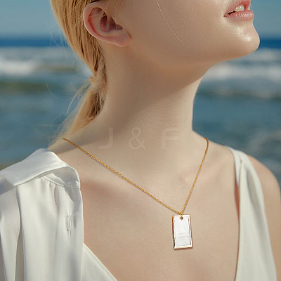 6Pcs Natural Freshwater Shell Pendants BSHE-BC0001-20B-1