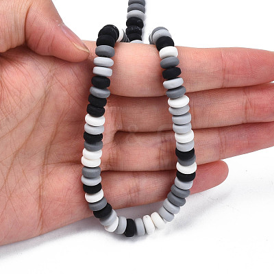 Handmade Polymer Clay Beads Strands CLAY-N008-008V-1