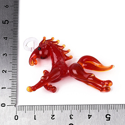 Handmade Lampwork Big Pendants LAMP-N034-13E-1