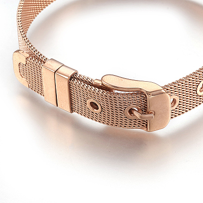 304 Stainless Steel Watch Bands X-WACH-P015-02RG-1
