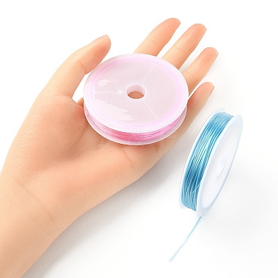 10 Rolls 10 Colors Flat Elastic Crystal String EW-YW0001-08-1