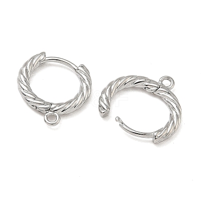 SHEGRACE Brass Hoop Earrings Findings XGR0152P-90P-1