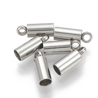 Tarnish Resistant 201 Stainless Steel Cord Ends STAS-R098-03F-1