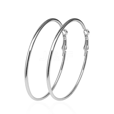 Stylish LED Hoop Earrings for Women - Non-Pierced Clip-On Design ST7736066-1