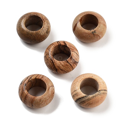 Natural Picture Jasper Beads G-C134-02C-1