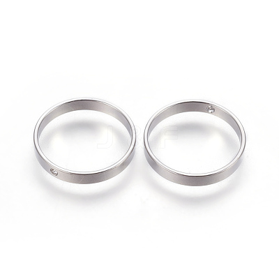 Brass Open Back Bezel Pendants X-KK-F769-27P-1