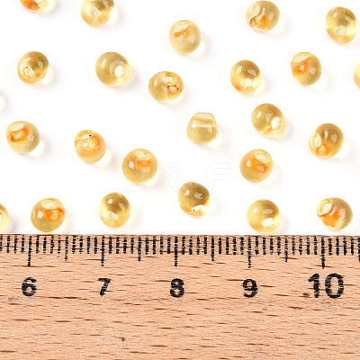3/0 Baking Paint Glass Fringe Seed Beads SEED-A034-04B-1
