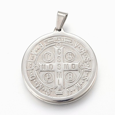 Tarnish Resistant 304 Stainless Steel Pendants STAS-F165-32P-1