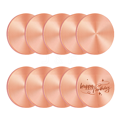 10Pcs Brass Sheets AJEW-PH0006-39-1