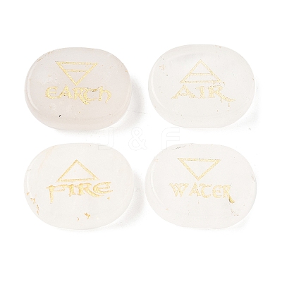 4Pcs 4 Styles Natural Quartz Crystal Display Decorations G-F786-02D-08-1