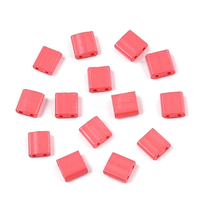 2-Hole Baking Paint Glass Seed Beads SEED-S023-17C-18-1