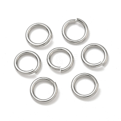 Tarnish Resistant 304 Stainless Steel Open Jump Rings X-STAS-R065-43-1