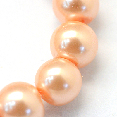 Baking Paint Glass Pearl Bead Strands HY-Q003-3mm-18-1