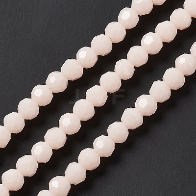 Faceted(32 Facets) Glass Beads Strands EGLA-J042-35B-03-1