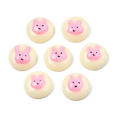 Opaque Resin Enamel Cabochons CRES-N031-028-1