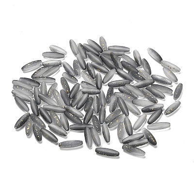 Frosted Glass Beads FGLA-L001-001G-1