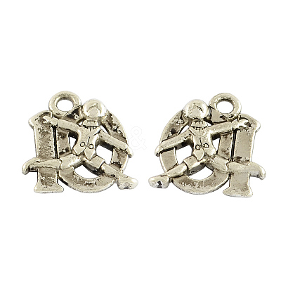 Tibetan Style Alloy Pendants TIBEP-GC149-AS-NR-1