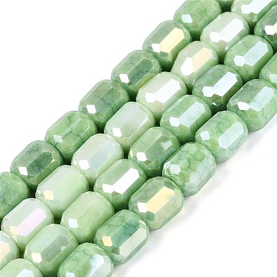 Anti-Tarnish Electroplate Glass Beads Strands EGLA-N027-03A-14-1