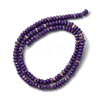 Dyed Synthetic Imperial Jasper Beads Strands G-F804-A01-01-1