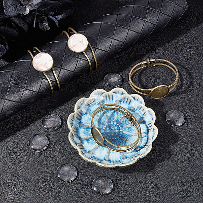 DIY Blank Dome Bangle Making Kit DIY-NB0008-11-1