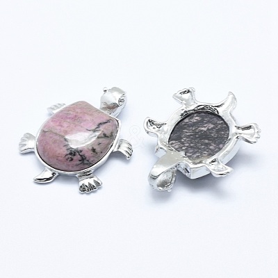 Natural Rhodonite Pendant G-G759-B13-1