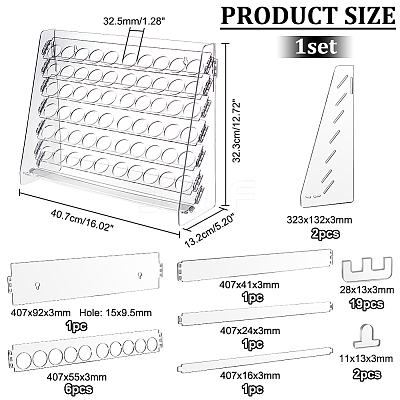 Acrylic Display Risers ODIS-WH0030-112-1