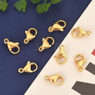 304 Stainless Steel Lobster Claw Clasps LS-STAS-T040-PJ212-11-1