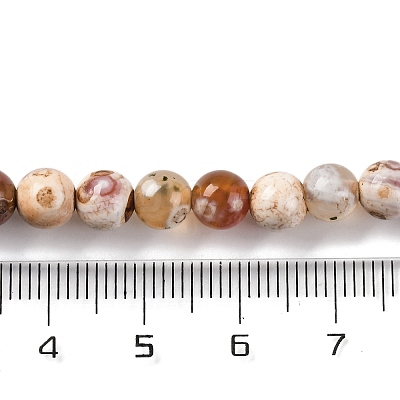 Natural Fire Crackle Agate Beads Strands G-G163-A01-01-1