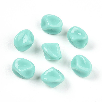 Opaque Acrylic Beads SACR-T017-34B-1