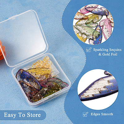 DIY Butterfly Wing Earring Making Kit DIY-TA0005-17-1