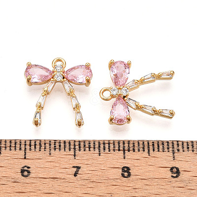 Brass Micro Pave Cubic Zirconia Pendants KK-N261-93B-G-1