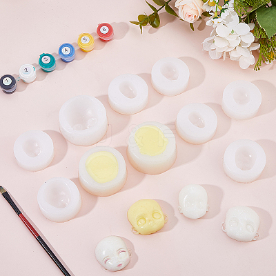 10Pcs 10 Styles Fondant Silicone Molds DIY-FH0010-39-1