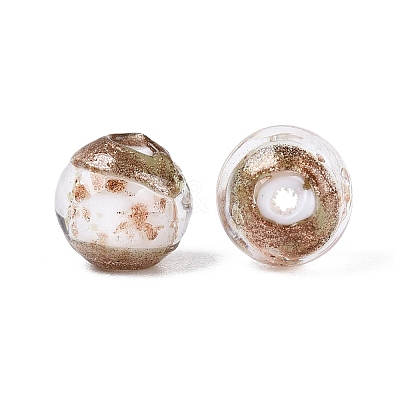 Handmade Gold Sand Lampwork Beads LAMP-N045-01C-01-1