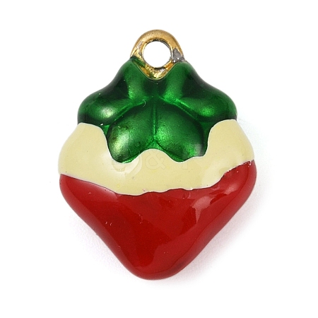 Brass Enamel Pendants KK-R224-14B-G-1
