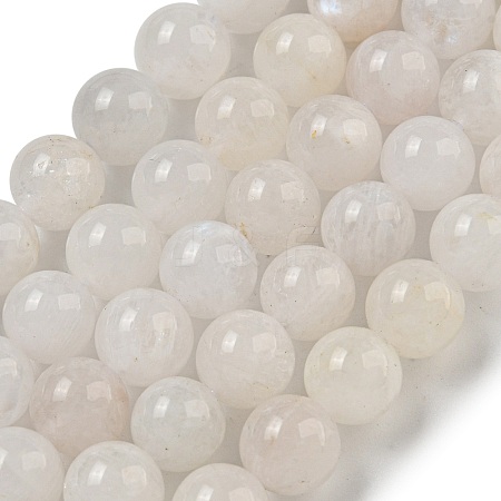 Natural Rainbow Moonstone Beads Strands G-C068-8mm-1A-1