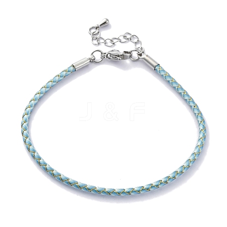 Polyester Cord Braided Bracelet Makings MAK-Z003-01P-05-1