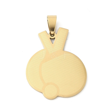 Sports 201 Stainless Steel Laser Cut Pendants STAS-P428-14G-02-1
