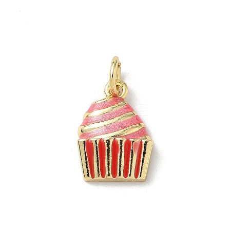 Brass Enamel Pendants KK-B155-05G-02-1