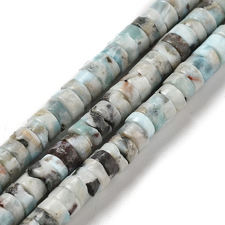 Natural Larimar Beads Strands G-Q024-B03-02-1