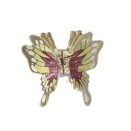 Butterfly Plastic Claw Hair Clips PW-WG58C45-03-1