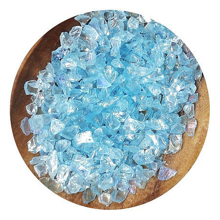Glass Chip Beads GLAA-WH0034-06B-1