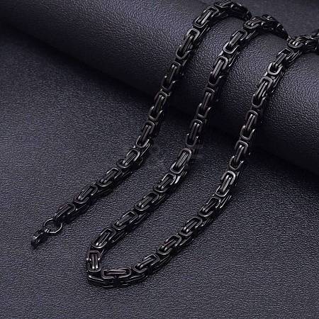 Titanium Steel Byzantine Chains Necklaces for Men FS-WG56795-164-1