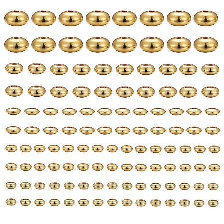 75Pcs 5 Size Brass Spacer Beads Set KK-LS0001-04G-1