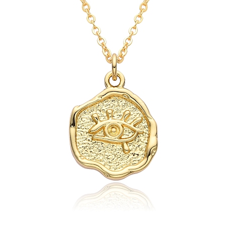 Brass Pendants Necklaces for Women LS-NJEW-B092-05G-1