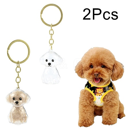 Iron Plastic Keychains KEYC-FZC0001-001A-G-1