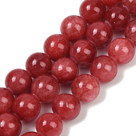 Natural Mashan Jade Round Beads Strands G-D263-10mm-XS04-01-1