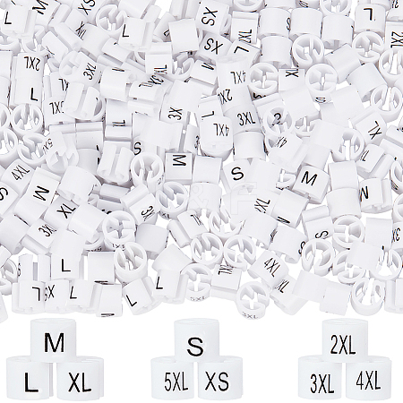 234Pcs 9 Style XS~5XL Plastic Clothing Trouser Size Markers KY-CP0001-10-1