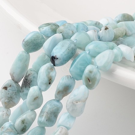 Natural Larimar Bead Strands G-M347-11-1
